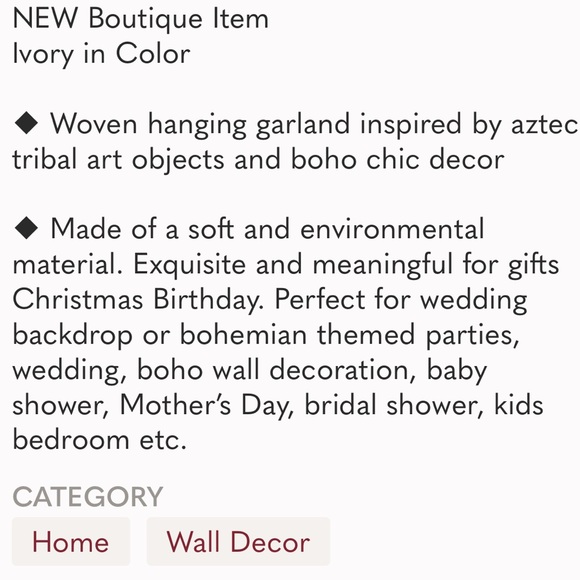 ๐BรHร Art Display๐ฏ%Cotton Macrame Handwoven Knotted w/โฅ๏ธ|| Photo Prop Backdrop - Picture 6 of 16